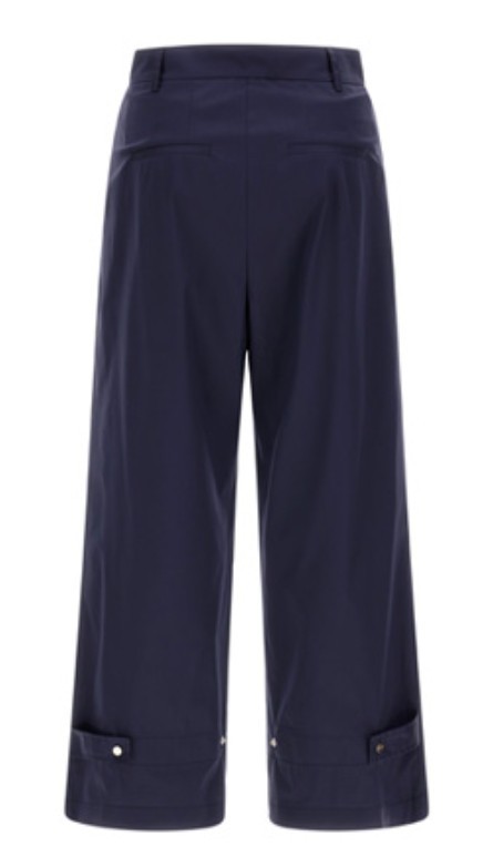 Herno Belt Loop Casual Pants In Blue