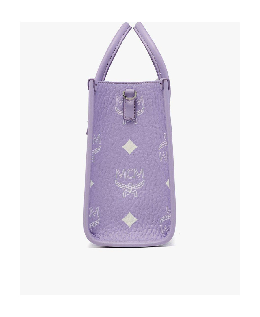 Mcm Top Handle Shoulder Bag In Purple