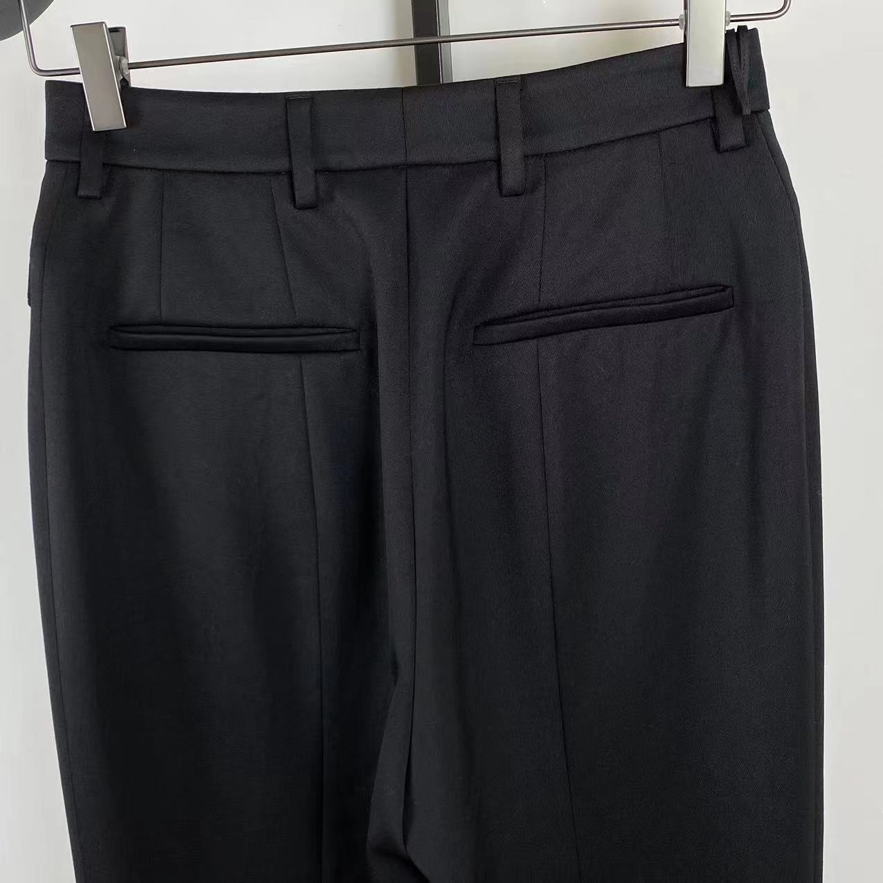 Prada Front Pocket Tailored Trousers In Black