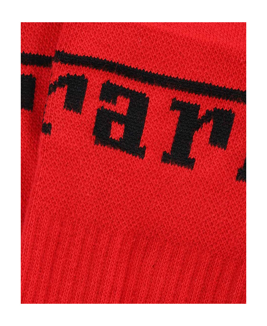 Ferrari Logo-print Socks In Red