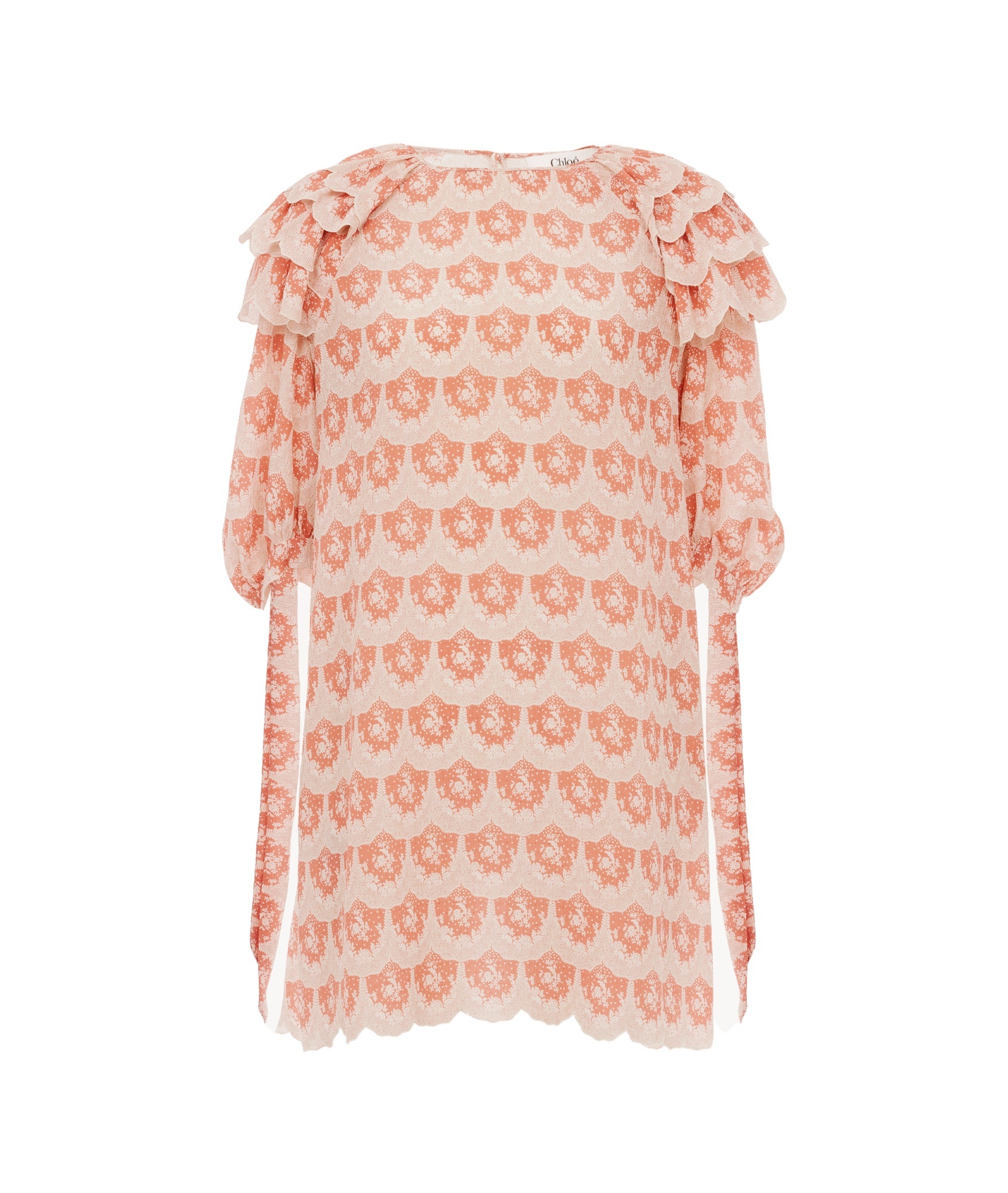 CHLOÉ CHLOÉ PUFF-SLEEVED MINI DRESS