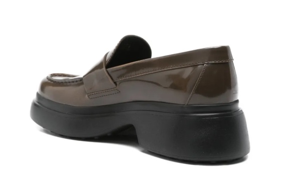 Tod's Leather Platform Loafers In Brown