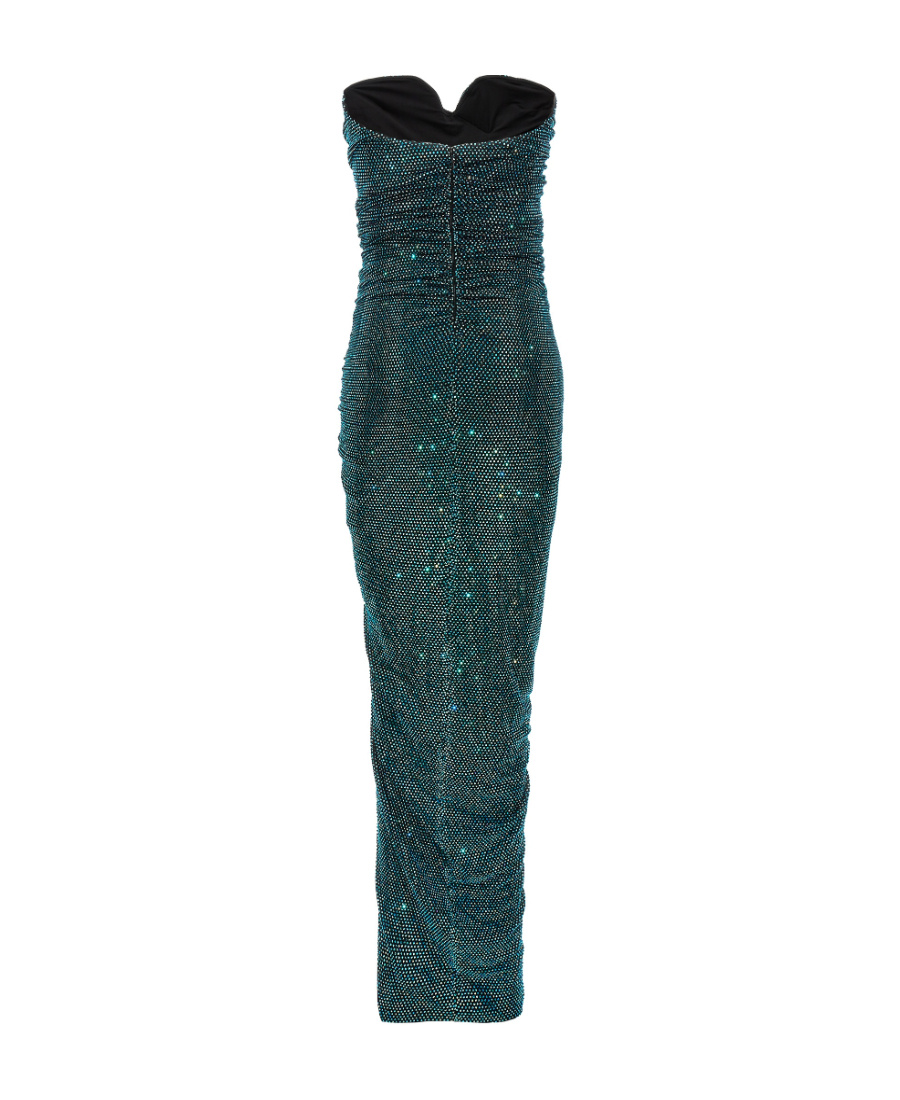 ALEXANDRE VAUTHIER ALEXANDRE VAUTHIER EMBELLISHED RUCHED STRAPLESS MAXI DRESS