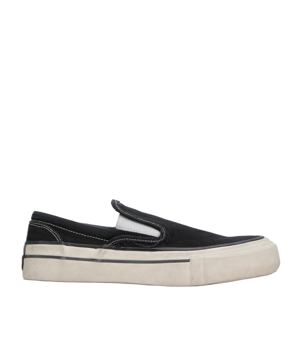 Rhude Washed Canvas Slip On Sneaker Shoes In Multicolor