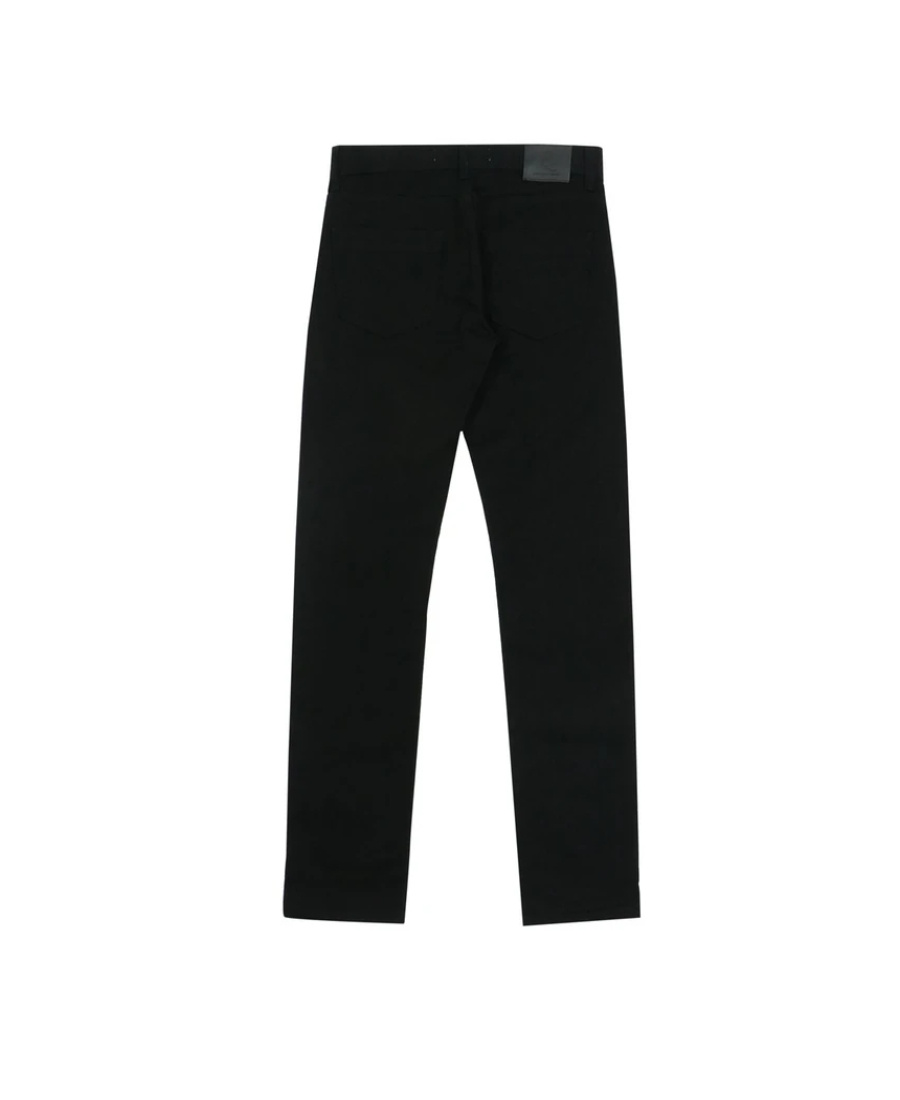 Mcq By Alexander Mcqueen Black Logo Jeans In Black