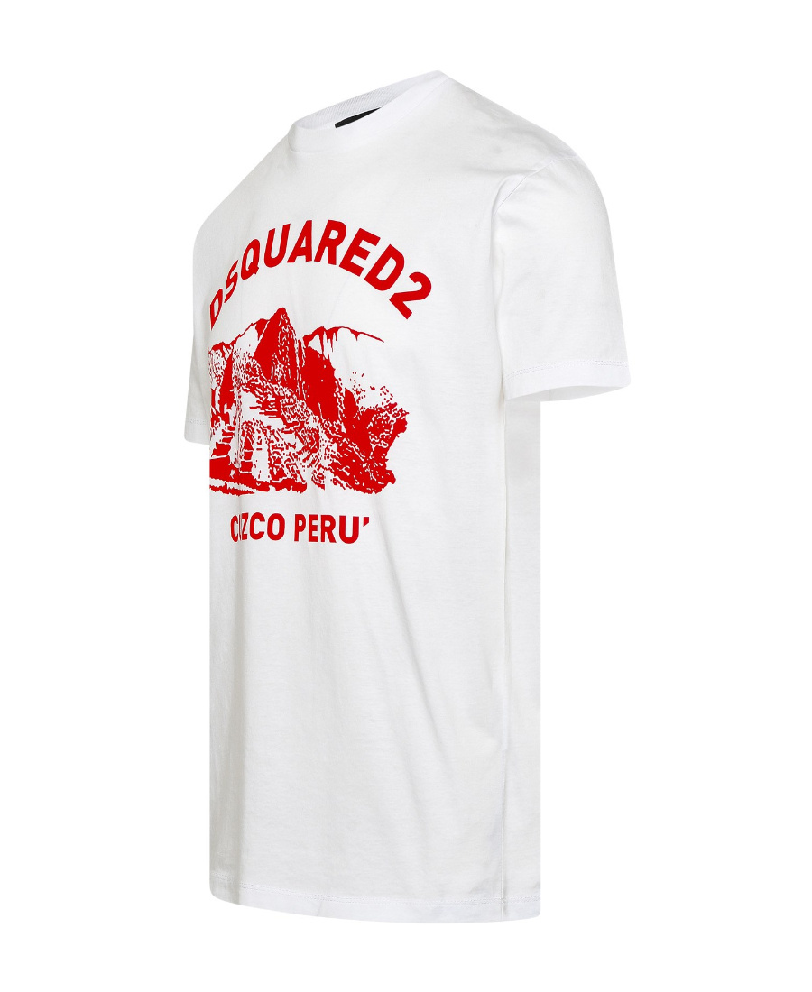 Dsquared2 Logo-print Short-sleeve T-shirt In White