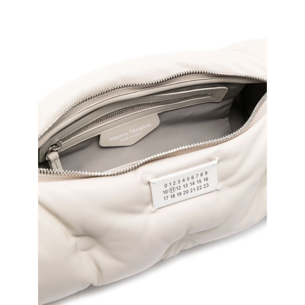 Maison Margiela Glam Slam Leather Bag In Gray