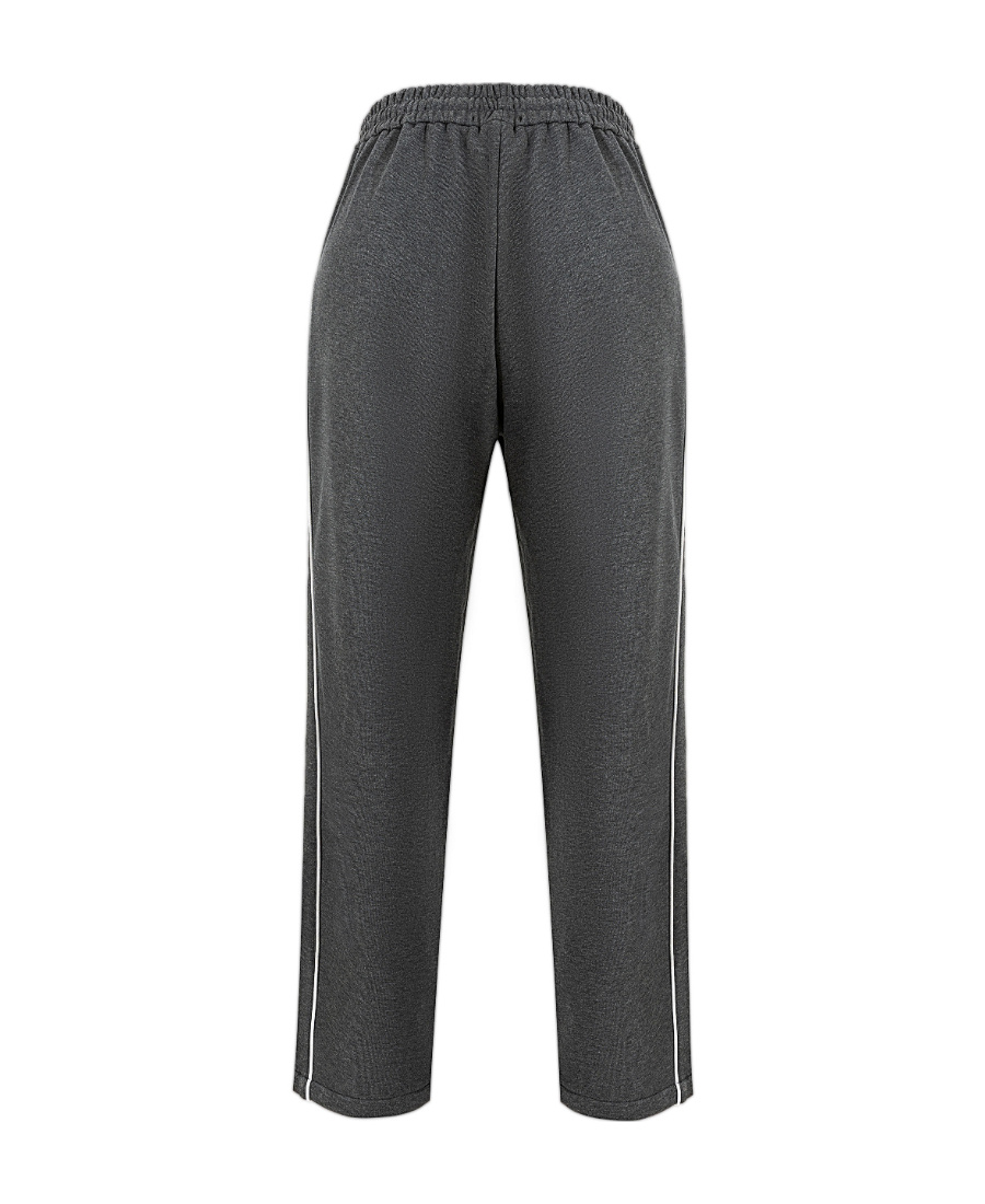Charlie Luciano Dark Gray Logo Sweatpants In Black