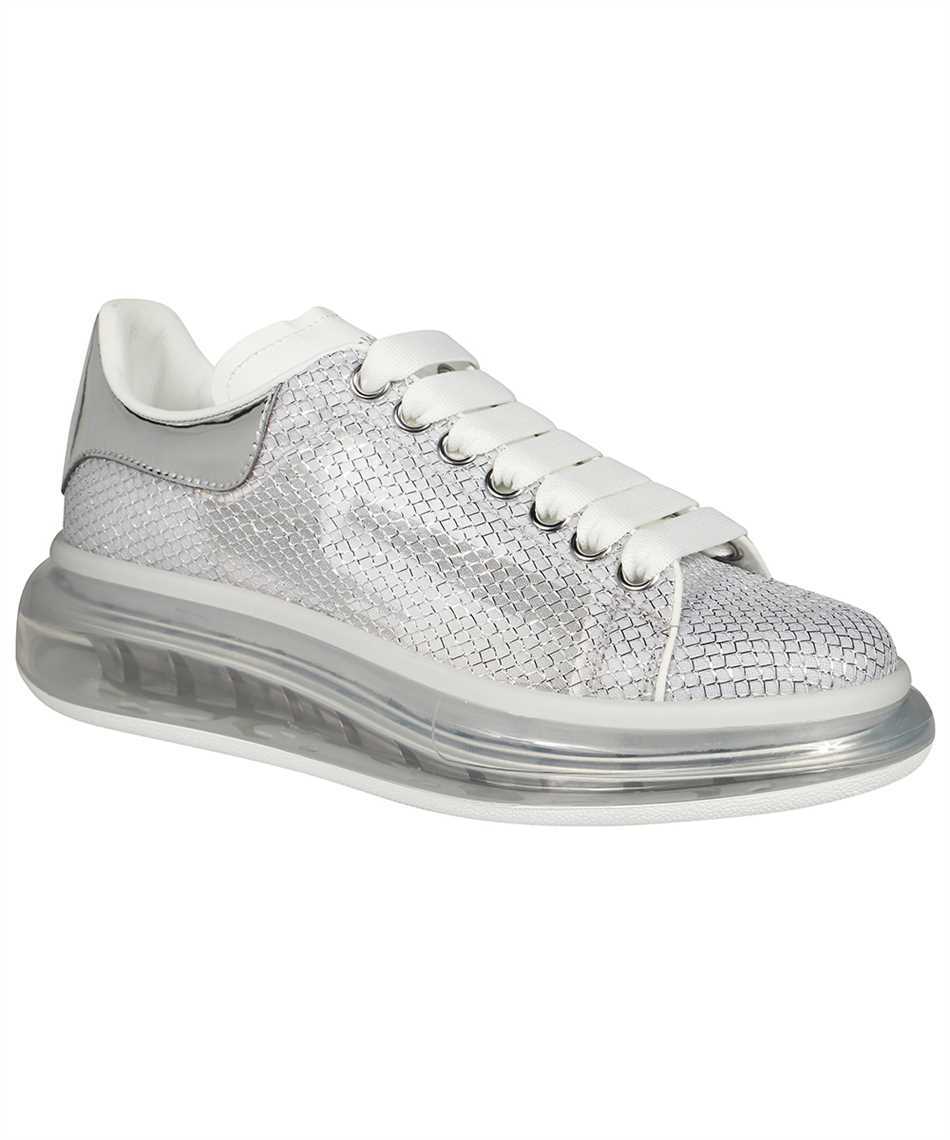 Shop Alexander Mcqueen Oversized Mesh Panelled Sneakers In Gray