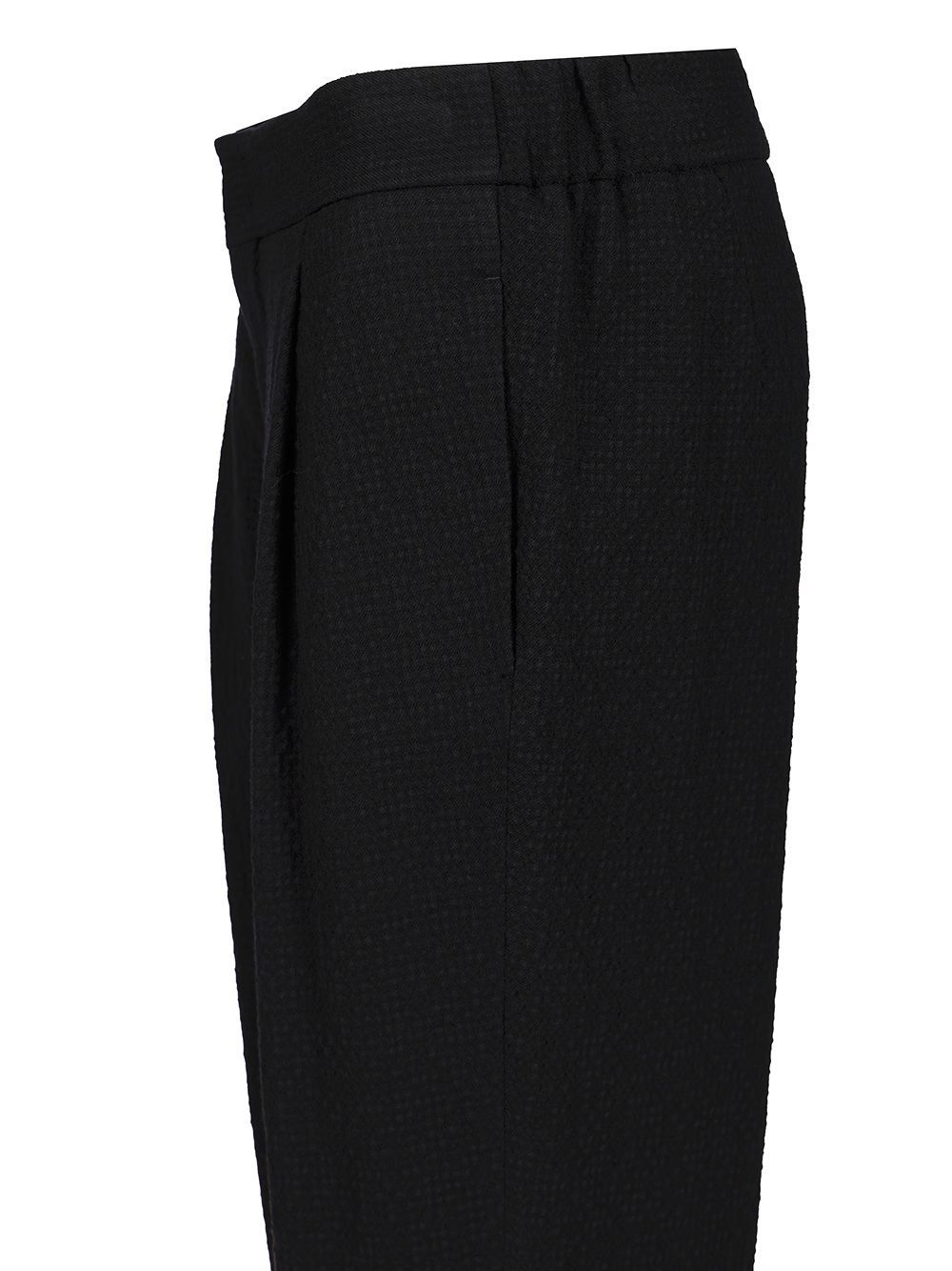 Giorgio Armani Single Pleat Casual Pants In Black