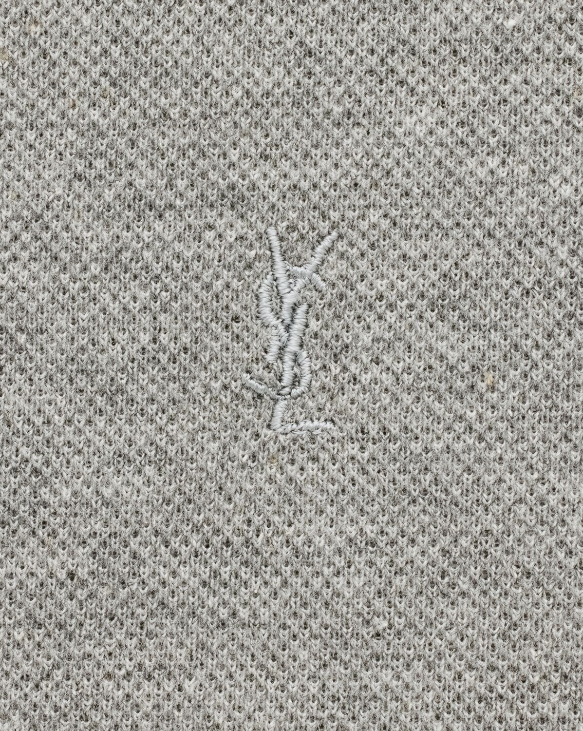 Saint Laurent Piqué-weave Polo Shirt In Multicolor