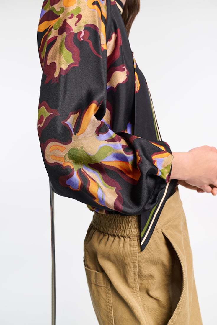 Shop Dorothee Schumacher Strap Shirt In Black