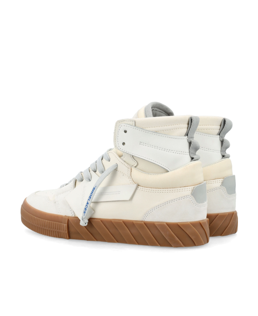 Off-white Floating Arrow Leather Sneakers In White