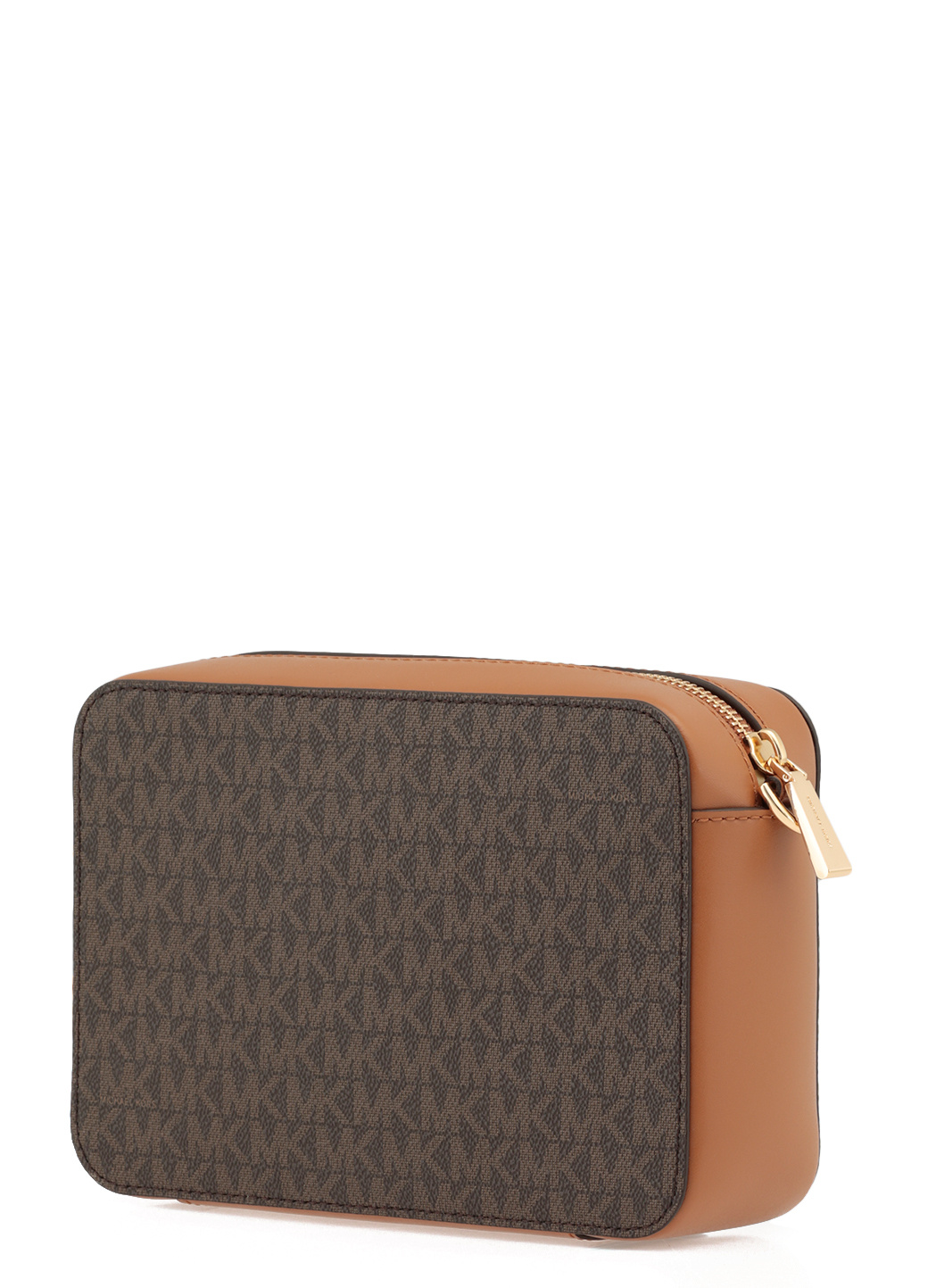 Michael Michael Kors Ginny Monogram Print Cross-body Bag In Black