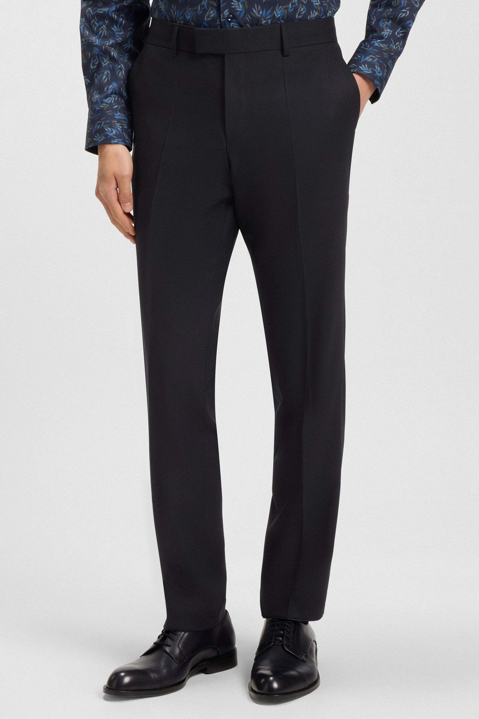 Hugo Boss Three-piece Single-breasted Suit In Blue