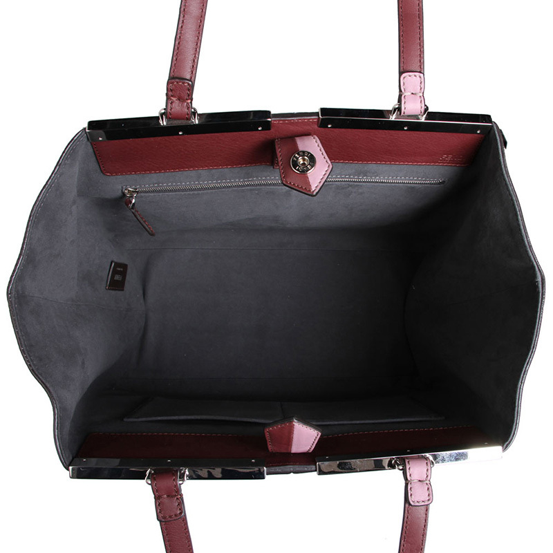 FENDI SPLICED LOGO HANDBAG
