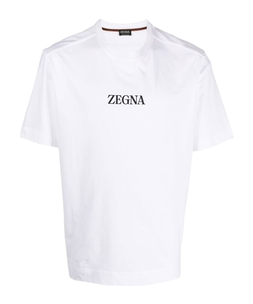ZEGNA T-SHIRT WITH ROUND NECK AND SHORT SLEEVES