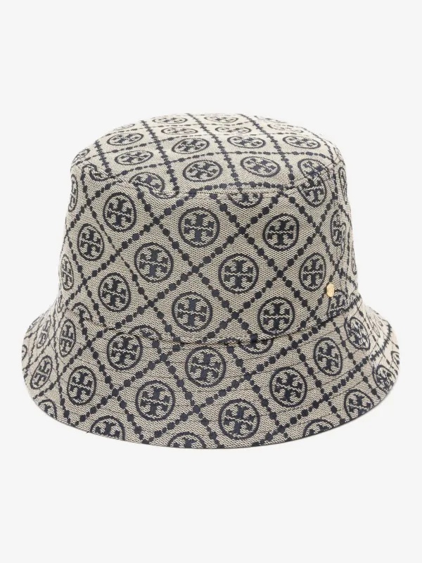 Tory Burch Logo Jacquard Fisherman Hat In Neutral