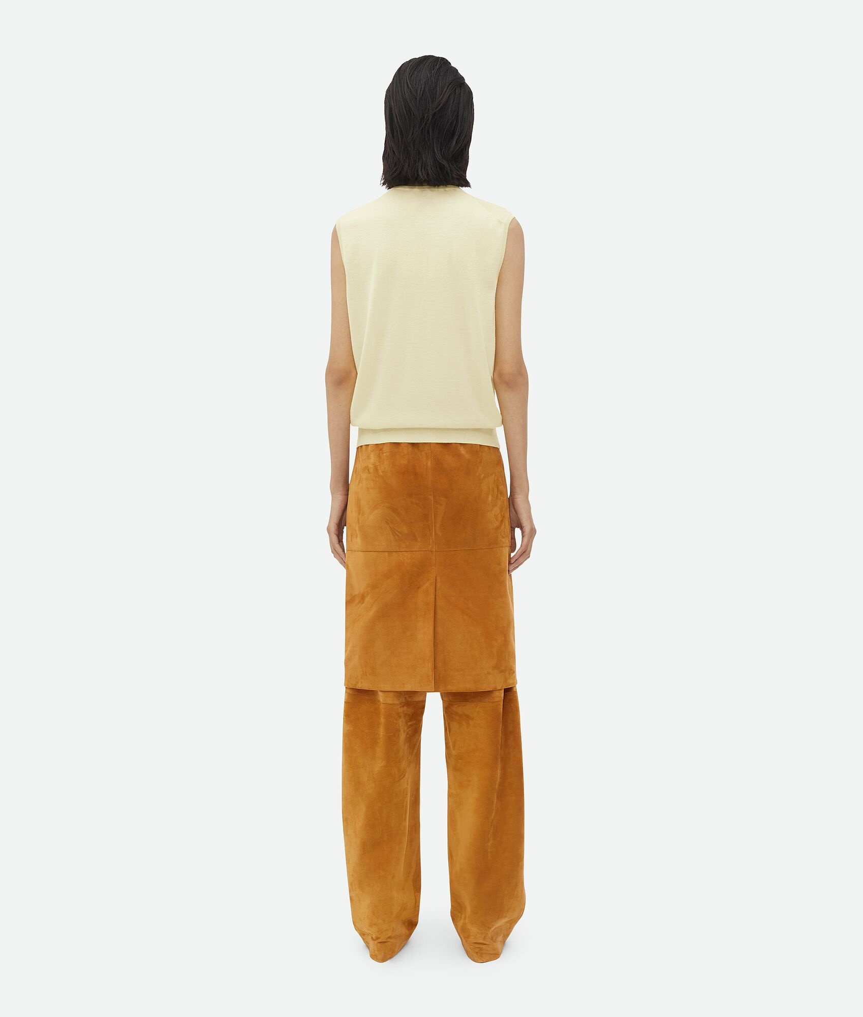 Bottega Veneta Logo Embroidered Vest In Nude