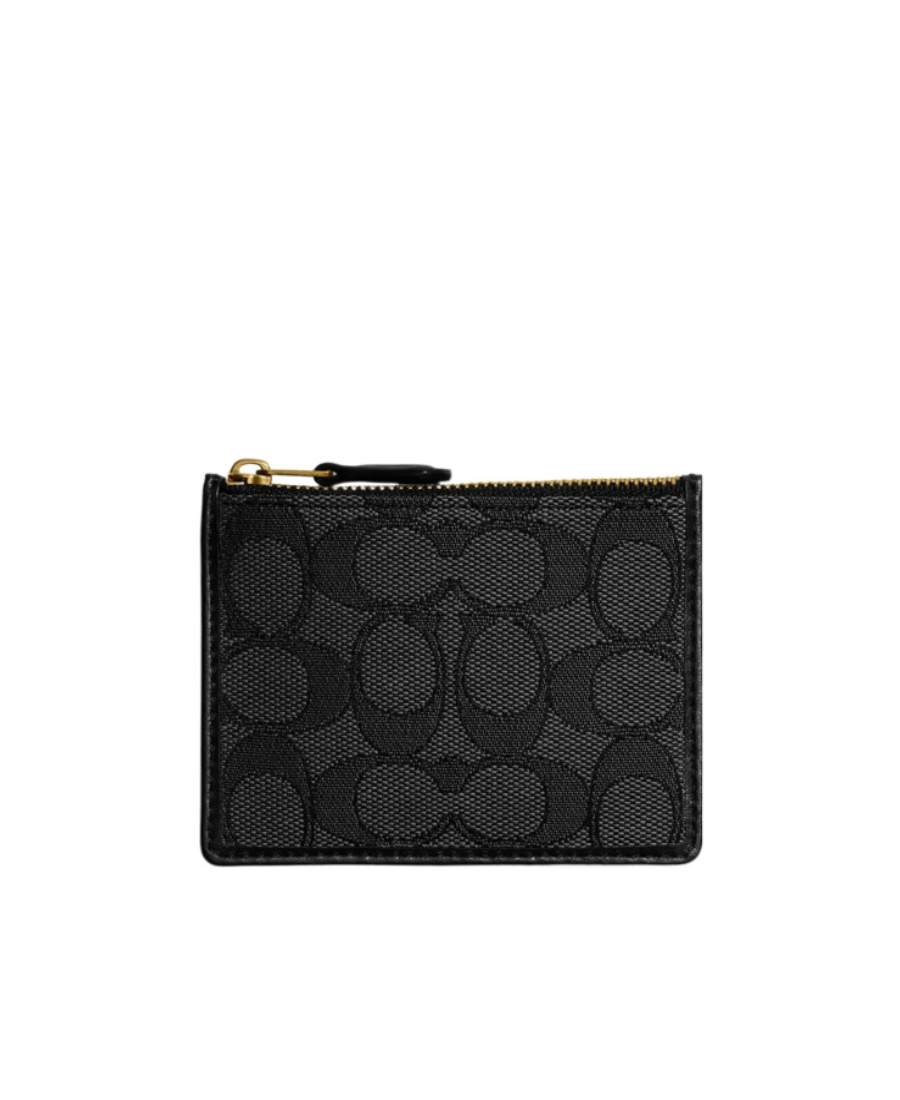 Coach Logo Rectangular Wallet In Black
