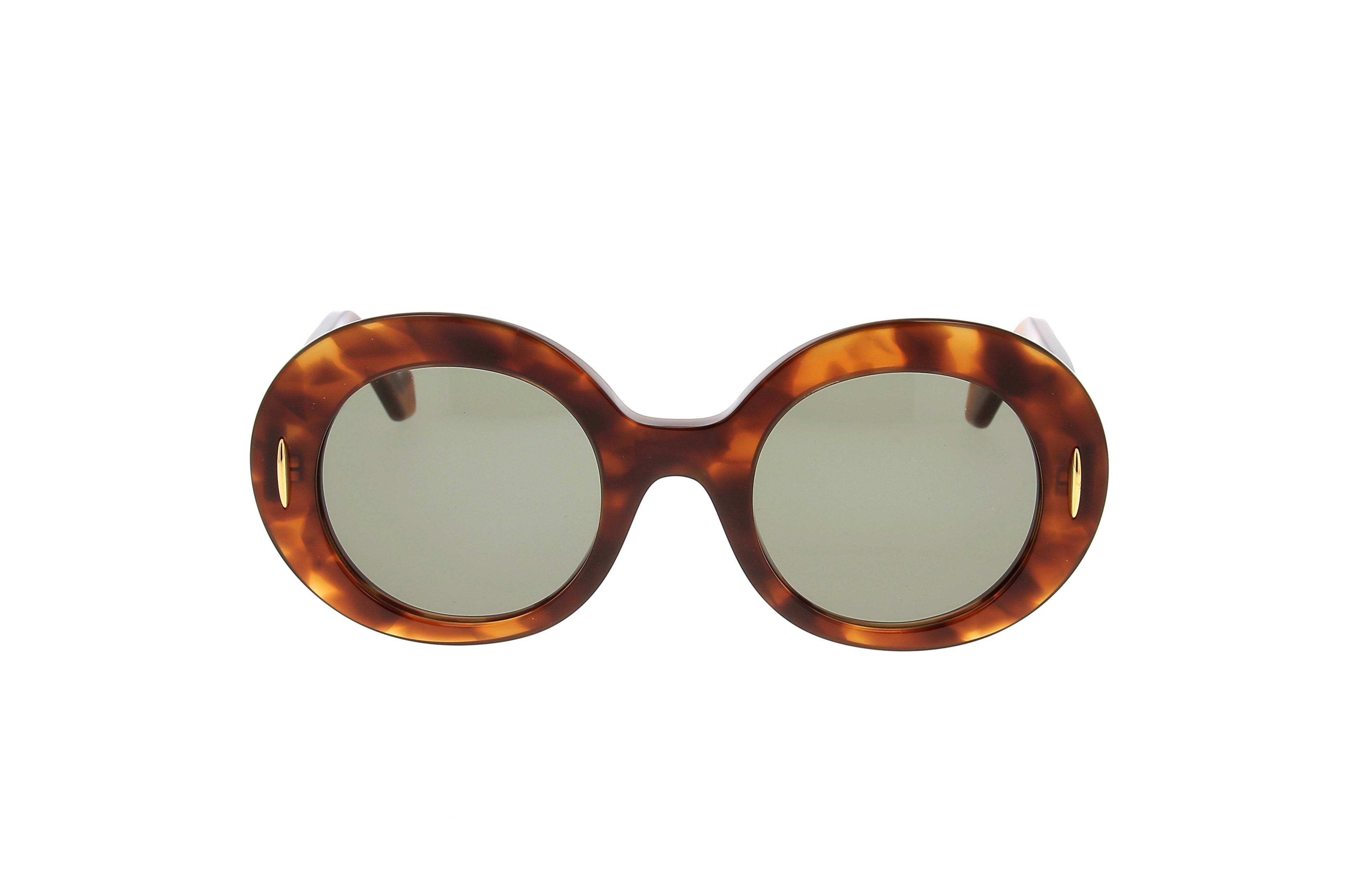 Loewe Anagram Round Acetate Sunglasses In Gray