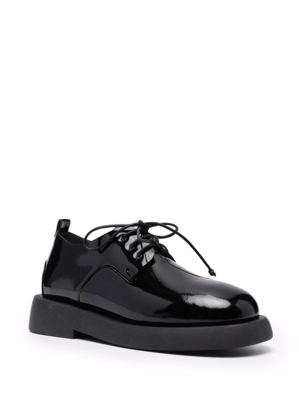 Marsèll Round Head Lace Up Derby Shoes In Black
