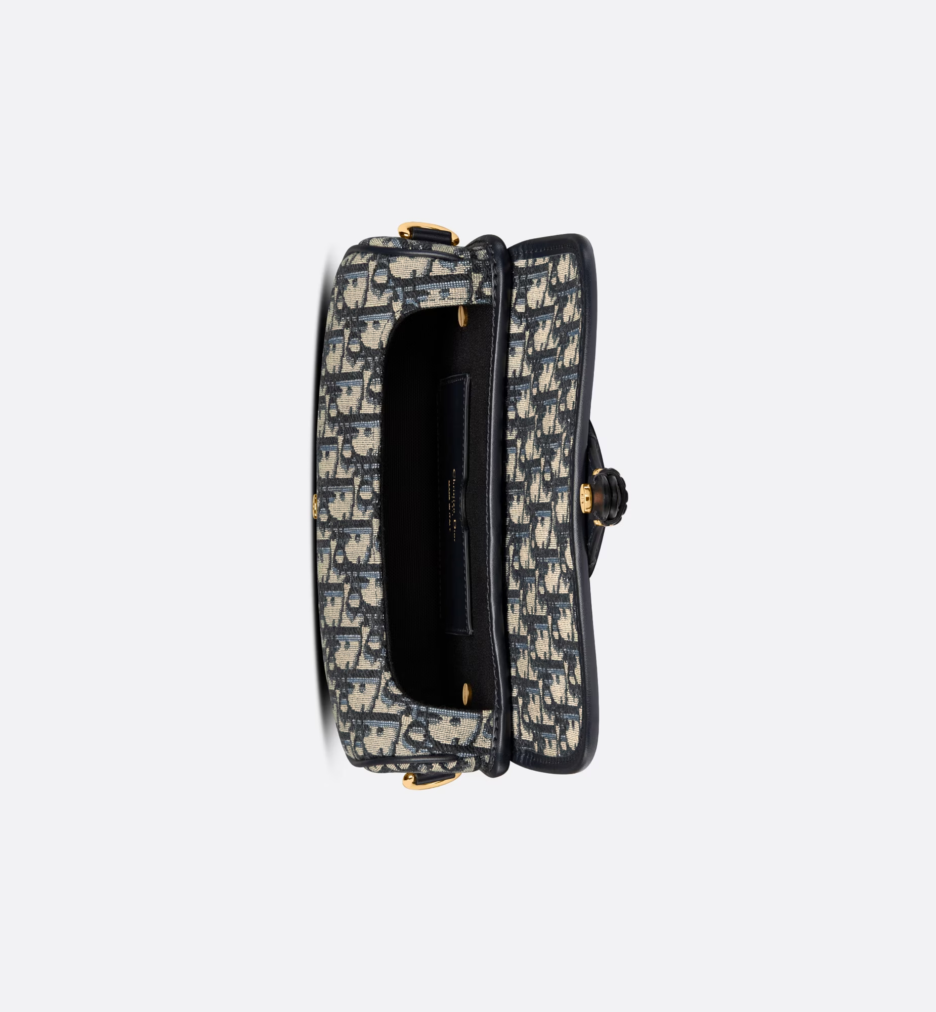 Dior Bobby Medium Oblique Printed Shoulder Bag In Blue