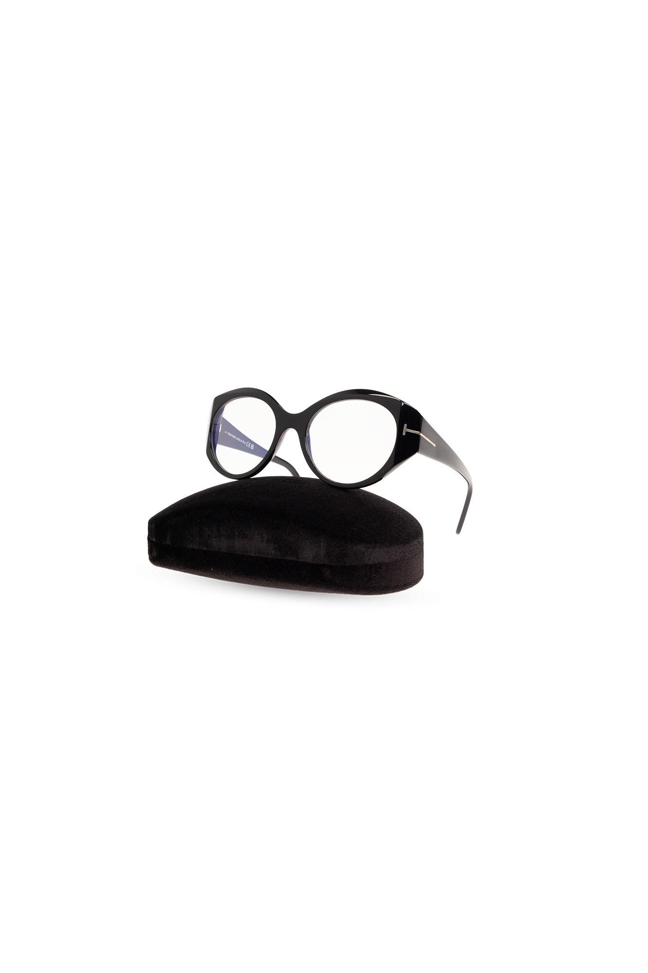 Tom Ford Nero Lucido Acetate Optical Glasses In White