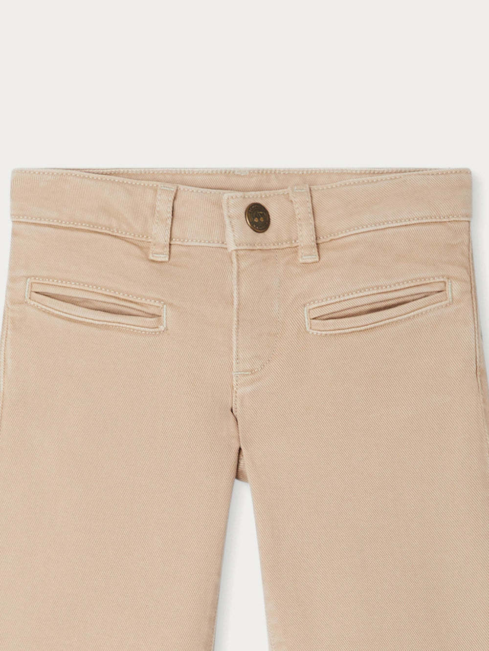 Bonpoint Flared Smart Trousers In Nude
