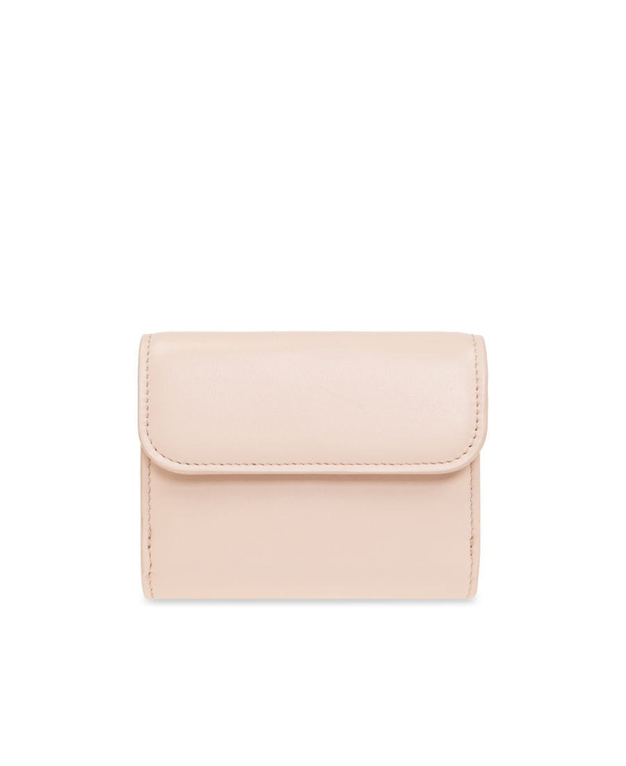 Chloé Logo Wallet In Nude