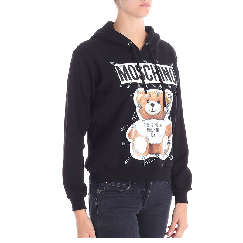 Moschino Printed Sweater In Black