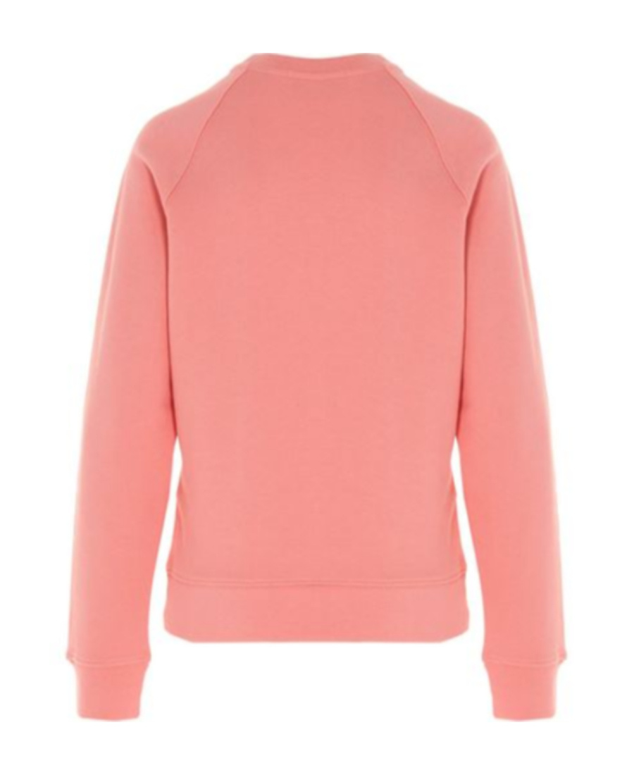 Msgm Logo Printed Sweater In Pink