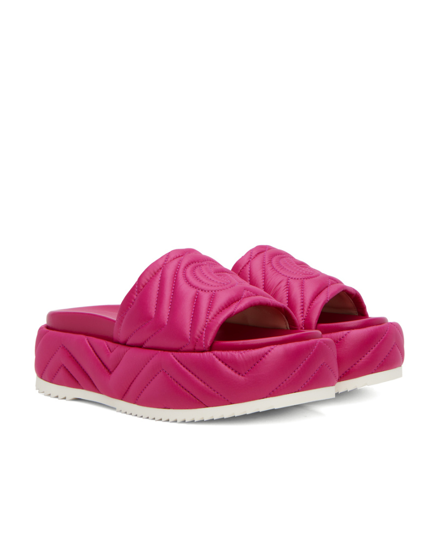 Gucci Thick-soled Slippers In Pink