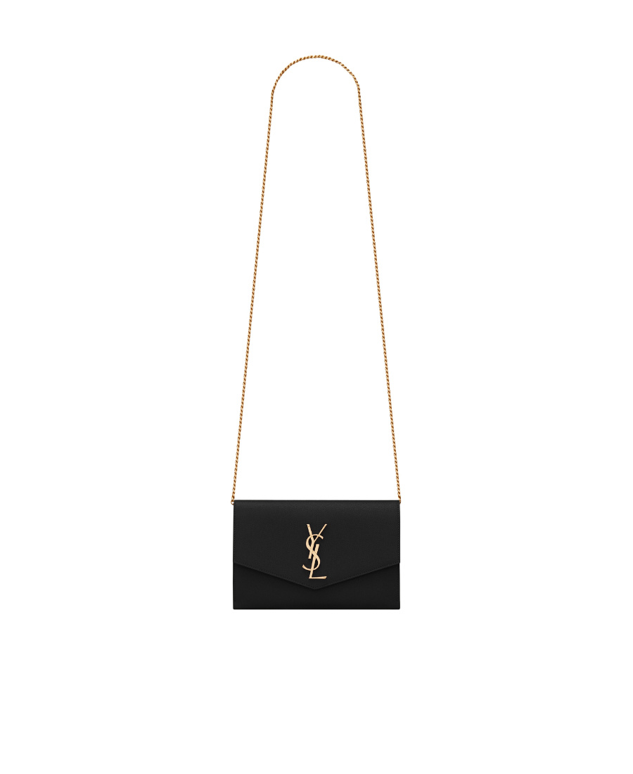 Saint Laurent Envelope Chain Crossbody Bag In Black