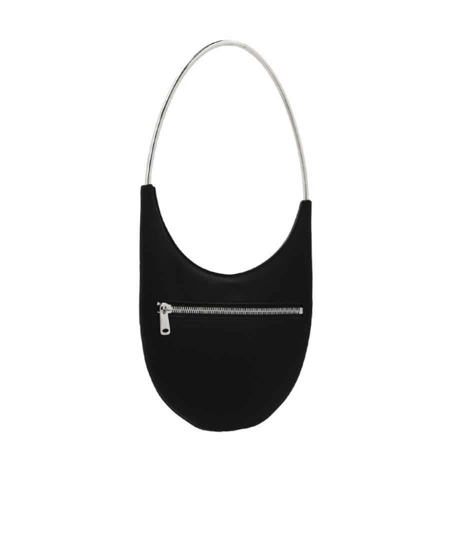 Coperni Ring Swipe Bag In Black Embroidery In Black