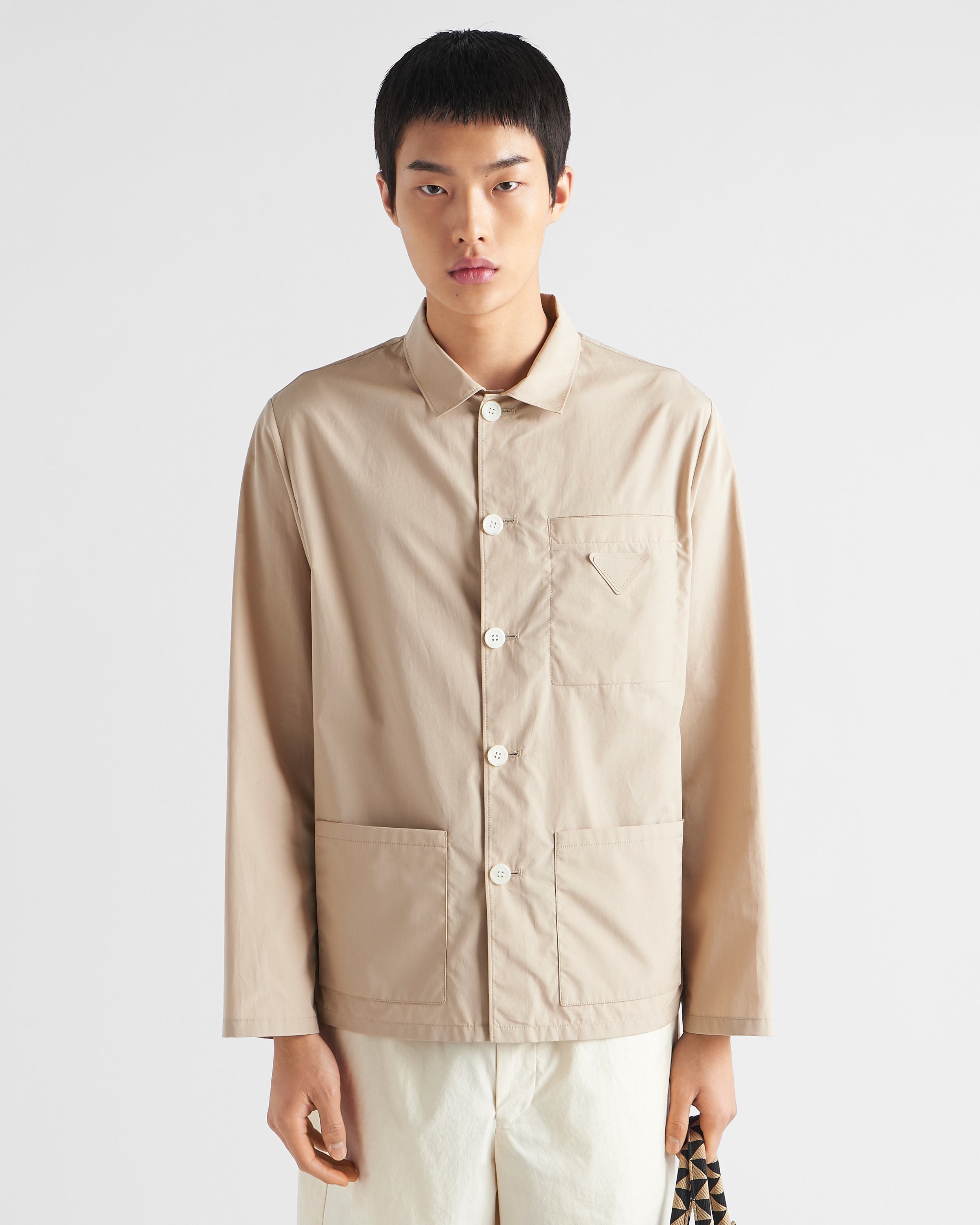 Prada Single-breasted Casual Jacket In Beige