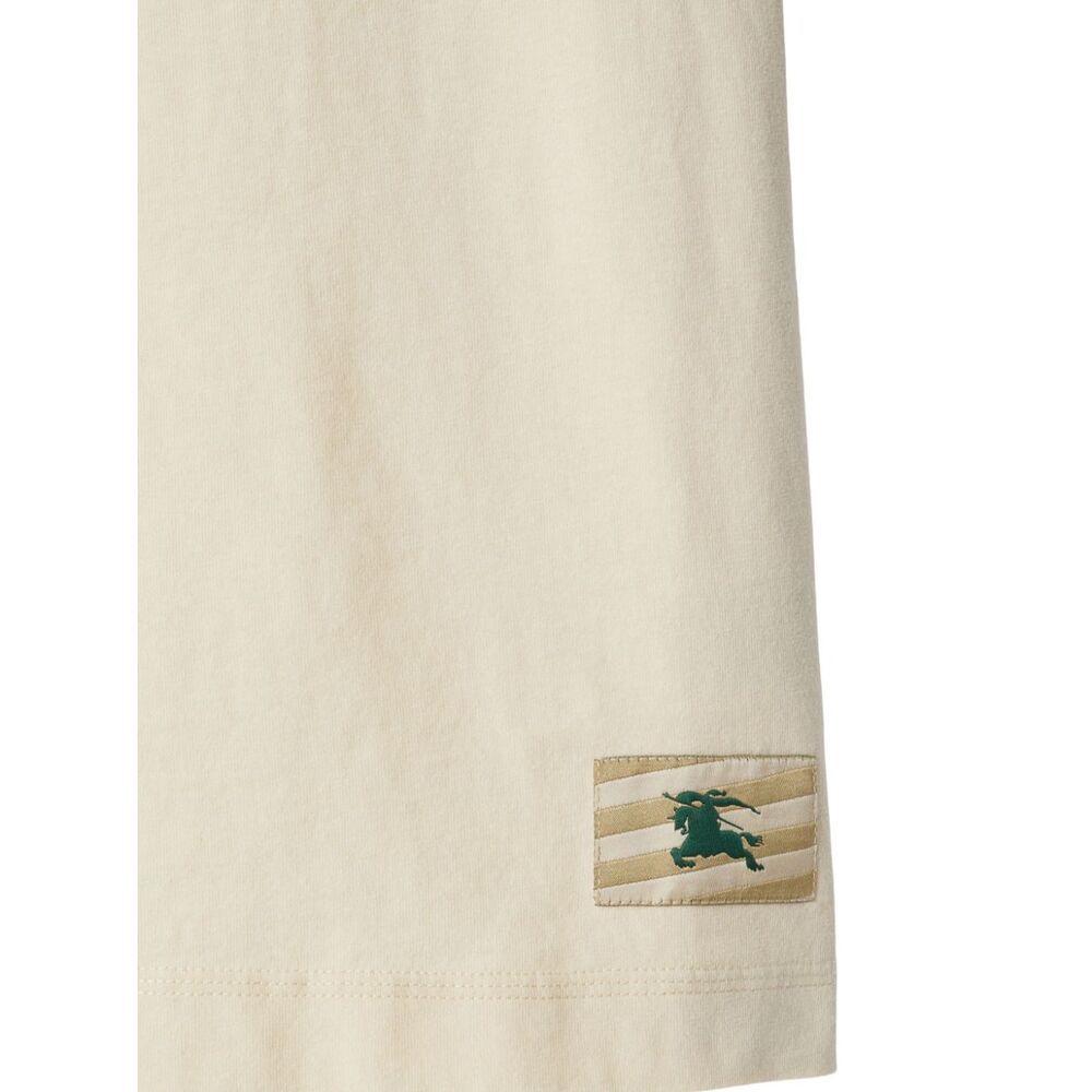 Burberry Ekd Cotton Short Sleeve T-shirt In Nude