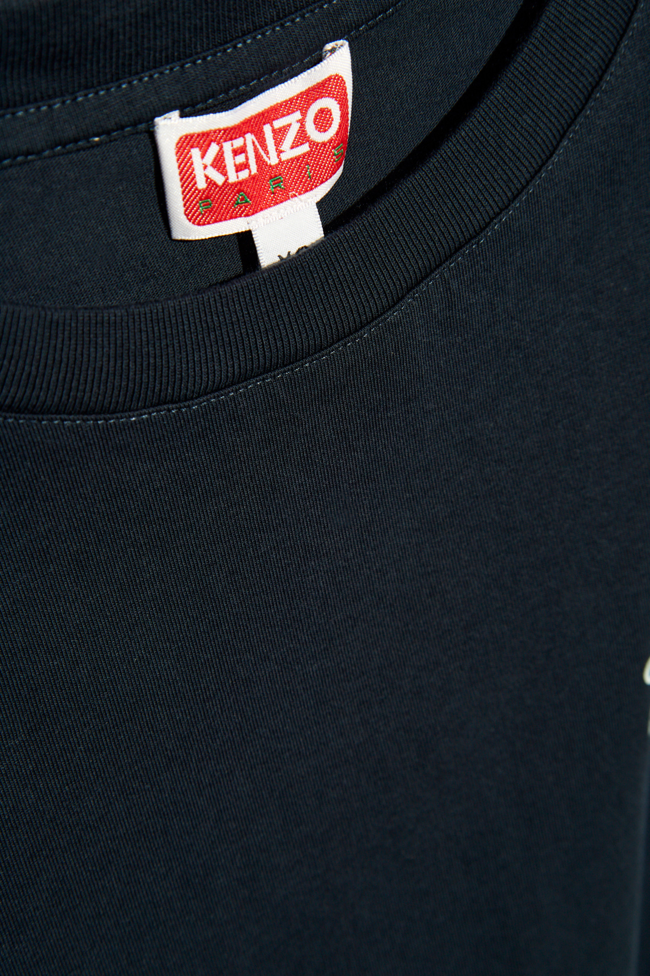 Kenzo Floral-print Cotton T-shirt In Black