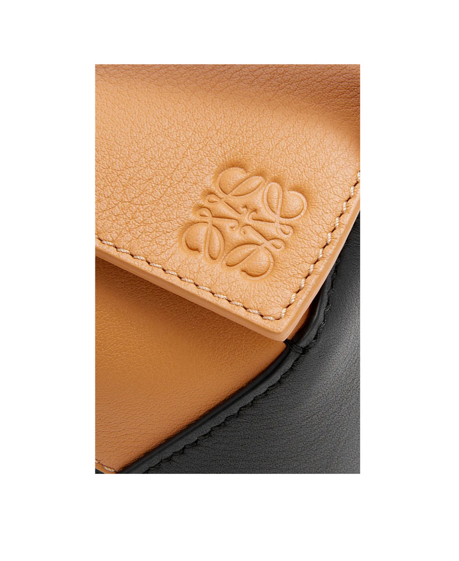 Shop Loewe Mini Puzzle Bag In Classic Calfskin In Black