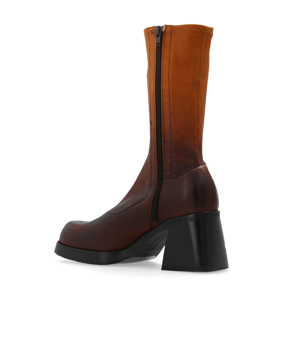 Miista Side Zipper Boots In Black