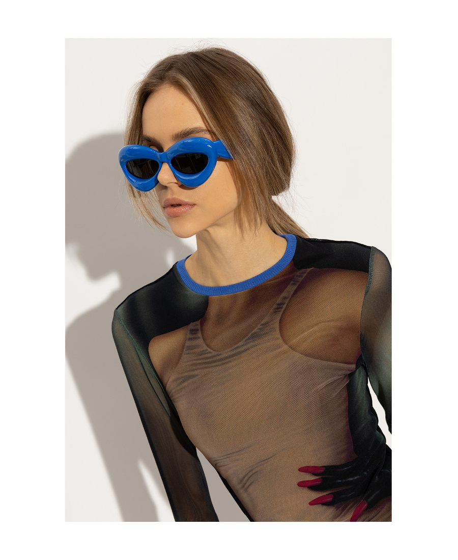 Loewe Logo Sunglasses In Blue