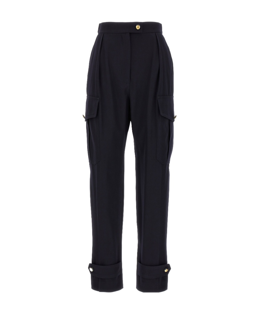 Alexander Mcqueen Military Trousers In Black