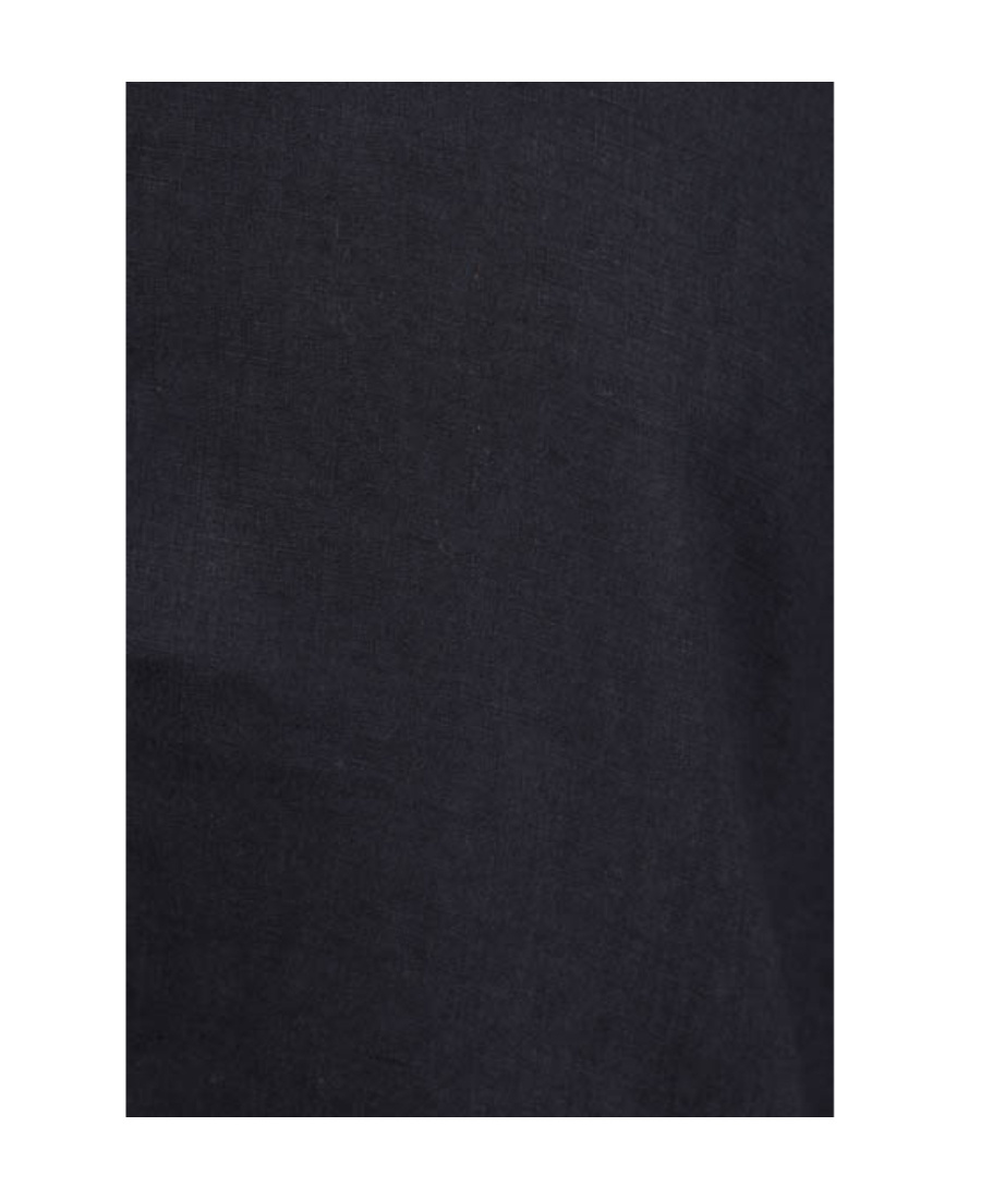 ASPESI BAND-COLLAR LINEN SHIRT