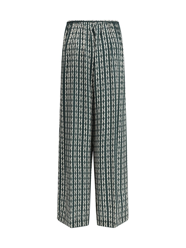 FORTE FORTE GEOMETRIC-PRINT TROUSERS