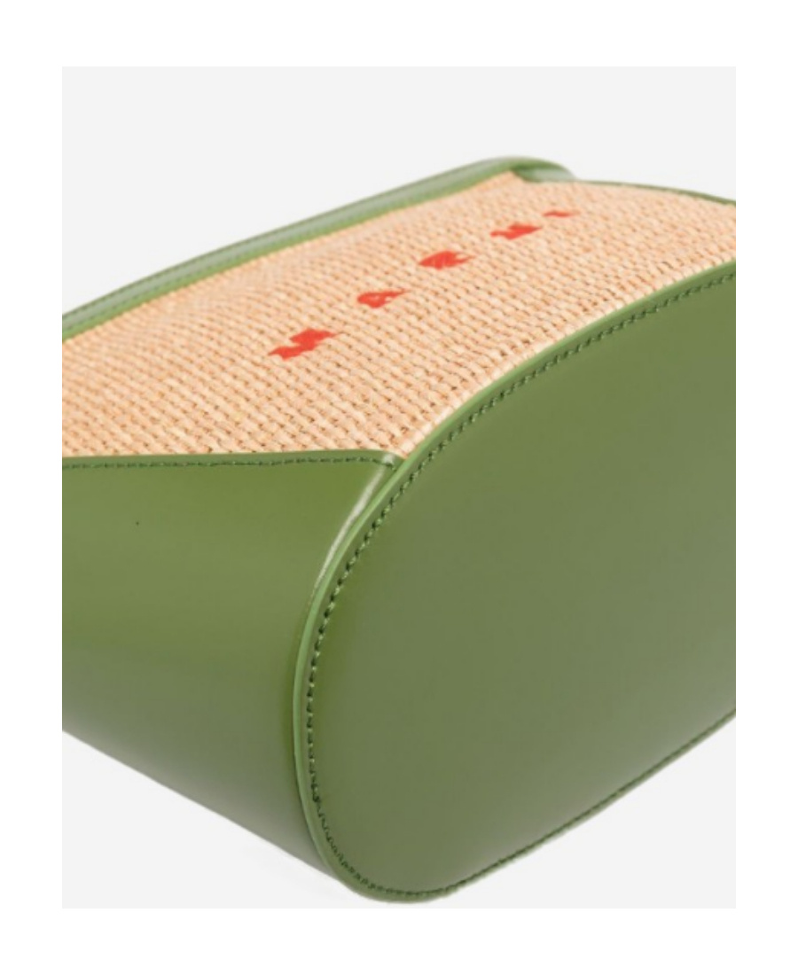 MARNI TROPICALIA PANELLED WOVEN CLUTCH BAG 