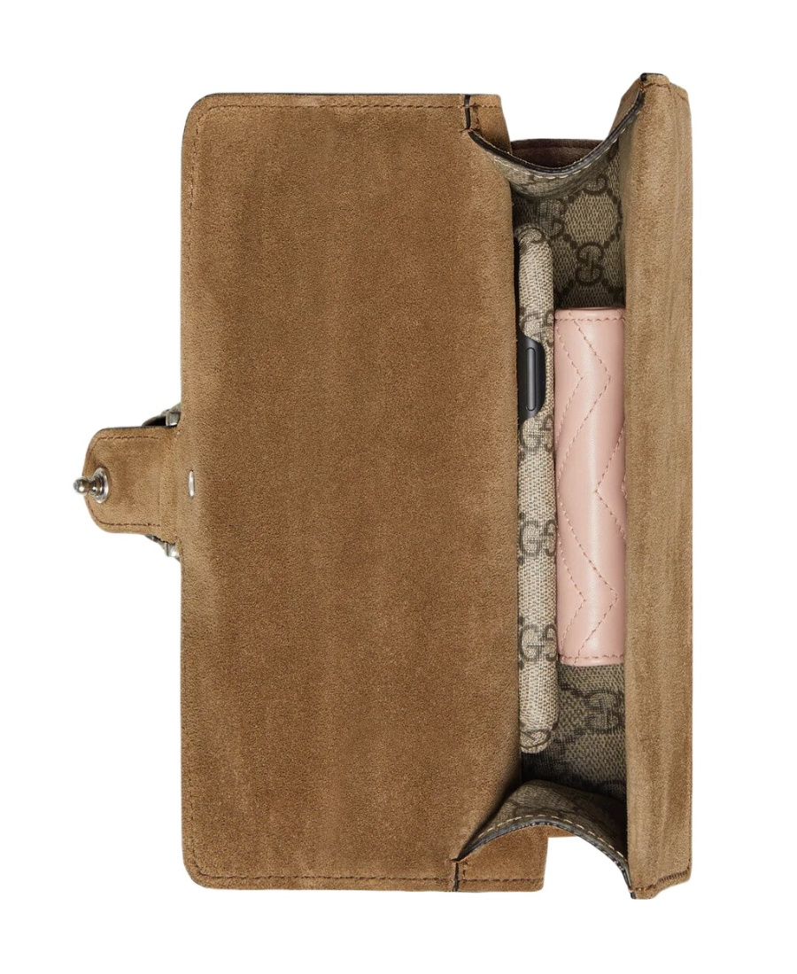 Gucci Women Dionysus Medium Supreme Gg Fabric And Suede Shoulder Bag In Multi
