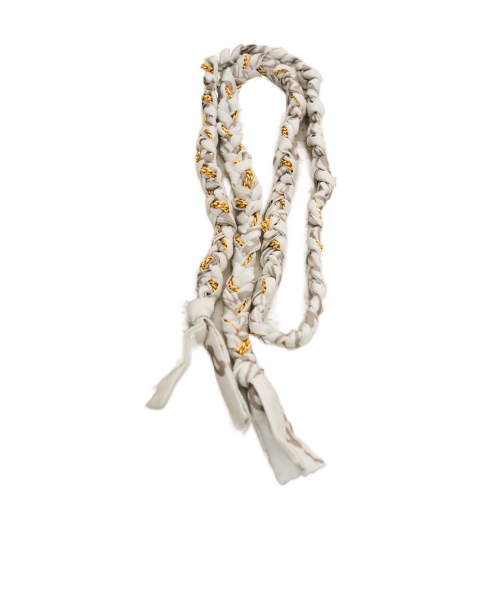 Golden Goose Charm Donna Avorio Tessuto Intrecciato In White