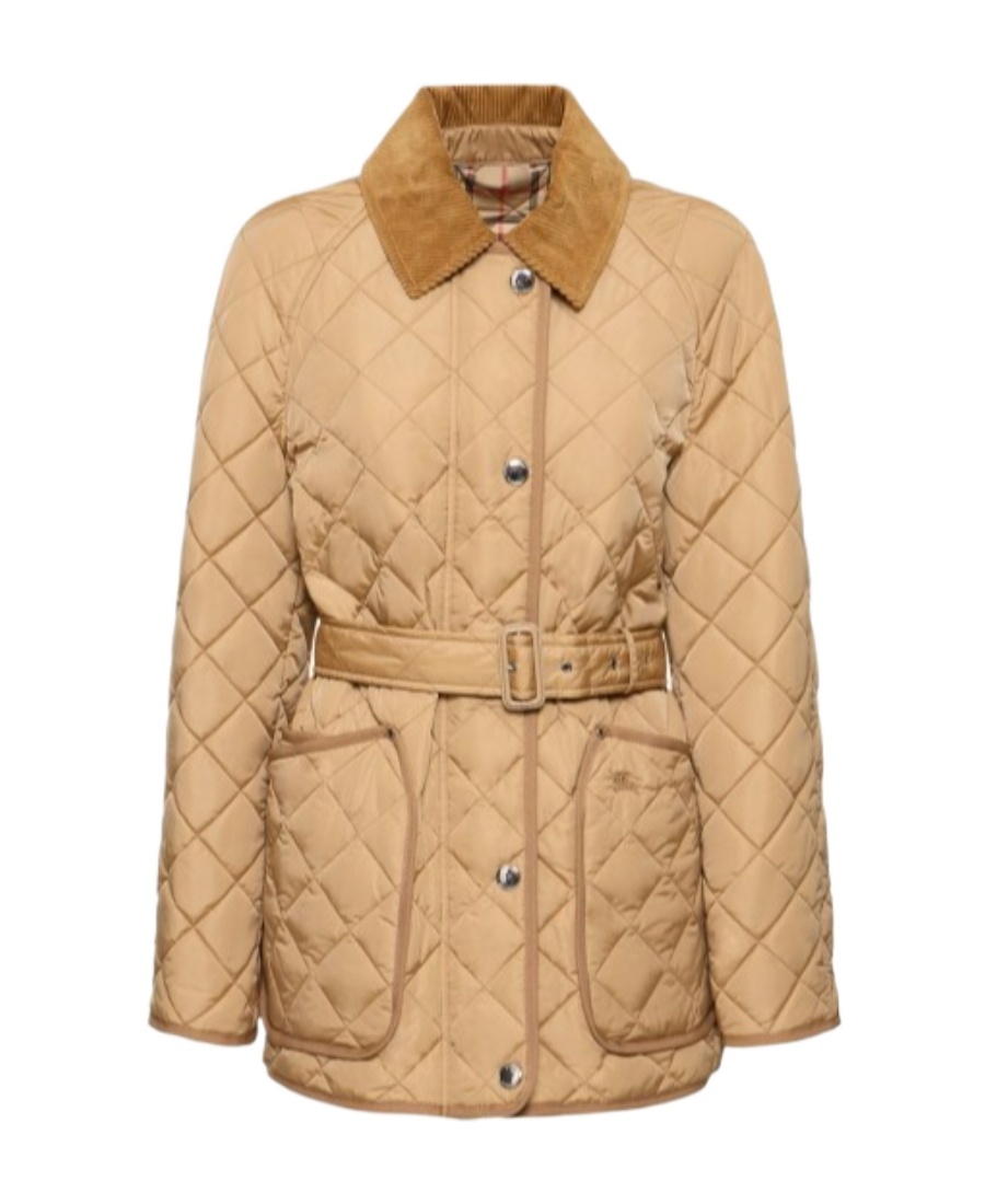 Burberry Quilted Jacket With Belt Pen