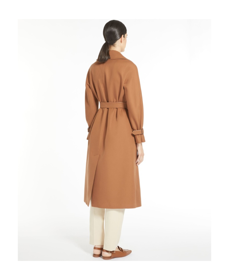 Max Mara Double-breasted Trench Coat In Brown