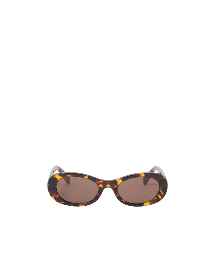 Miu Miu Miu Glimpse Sunglasses In Brown
